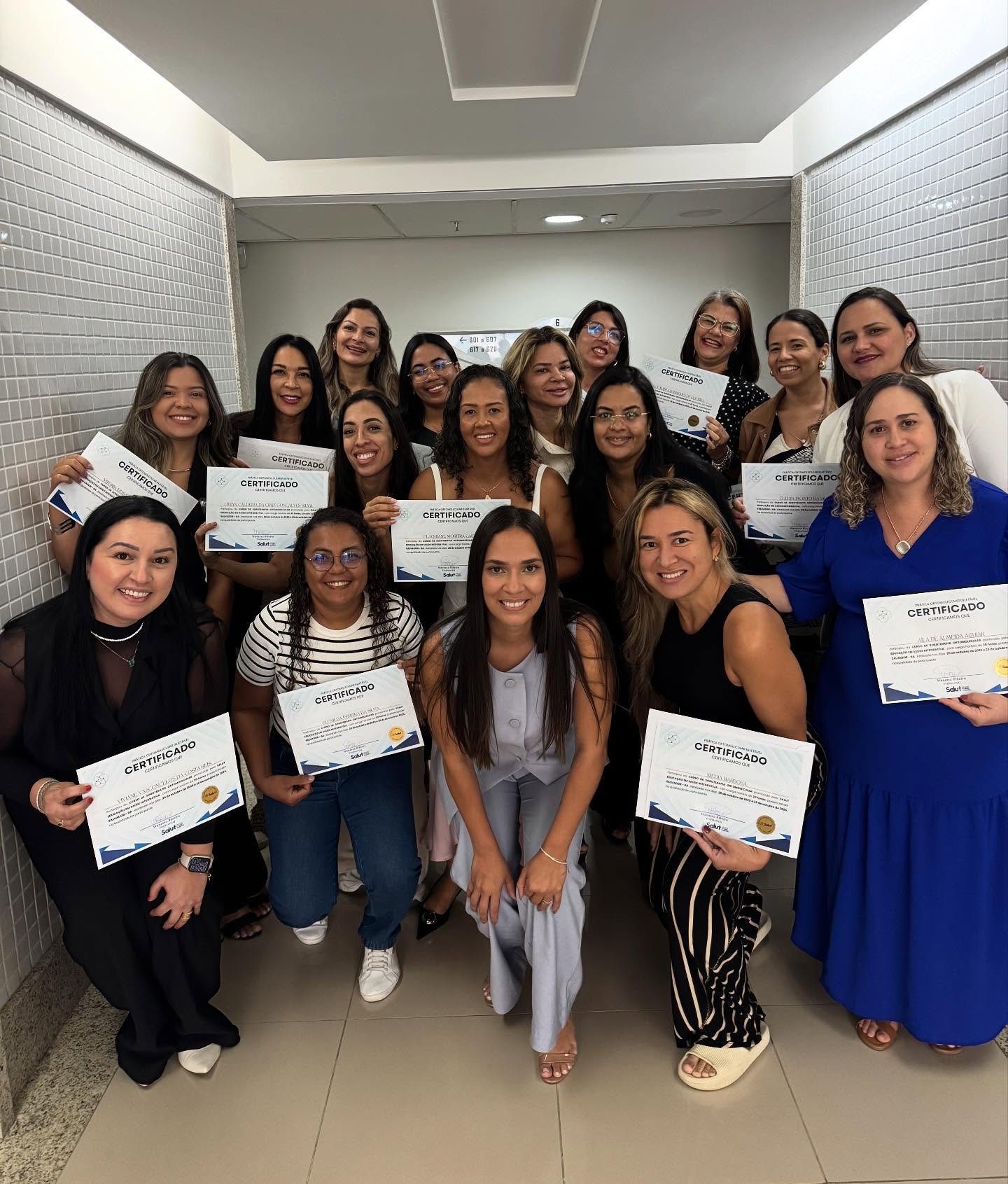 Turma de formação ortomolecular com certificados